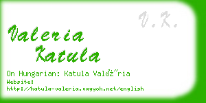 valeria katula business card